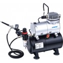 Model Expo Air Compressor w/ 3 Litre Air Tank, Regulator, Air Hose & Gravity Feed Airbrush