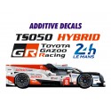 Blue Stuff Toyota TS050 Hybrid Le Mans 2018 markings Decals - 1/24 Scale