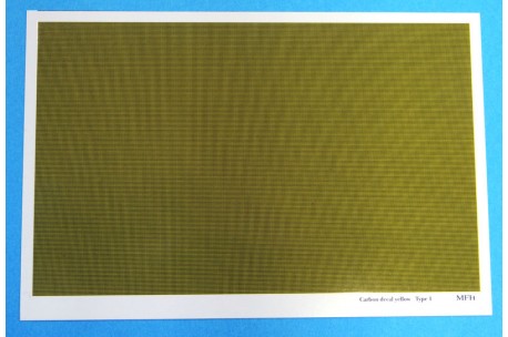 MFH Carbon Decal Yellow [ Kevlar ] TYPE 1 - MFH Carbon Decal Yellow [ Kevlar ] TYPE 1 | P1092