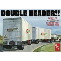 AMT "Double Header" Tandem Van Trailers  Model Kit - 1/25 Scale