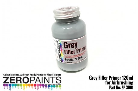 Zero Paints Grey Filler Primer 120ml - ZP-3001