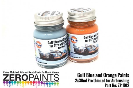 Zero Paints Gulf Blue and Orange Paints 2x30ml - ZP-1012