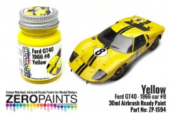 Zero Paints Ford GT40 - 1966 Car 8 Yellow Paint 60ml