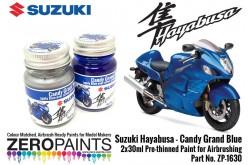 Zero Paints Suzuki Hayabusa - Candy Grand Blue Paint Set 2 x 30ml
