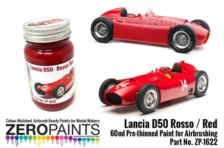 Zero Paints Lancia D50 Rosso/Red Paint 60ml - ZP-1622