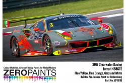 Zero Paints 2017 Clearwater Racing Ferrari 488GTE Paint 4x30ml