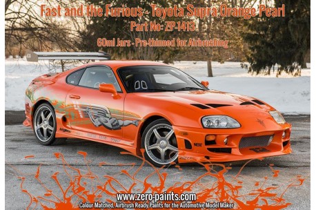Zero Paints Fast and the Furious Toyota Supra Orange Pearl Paint 60ml - ZP-1413