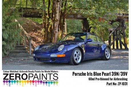 Zero Paints Porsche Iris Blue Pearl Paint 60ml - ZP-1031