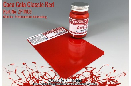 Zero Paints Coca-Cola Classic Red Paint 60ml - ZP-1403