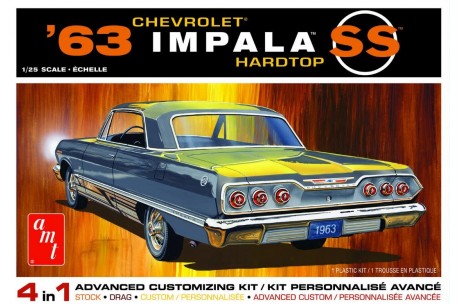 AMT 1963 Chevy Impala SS Hardtop (4 'n 1) - 1/25 - 1149