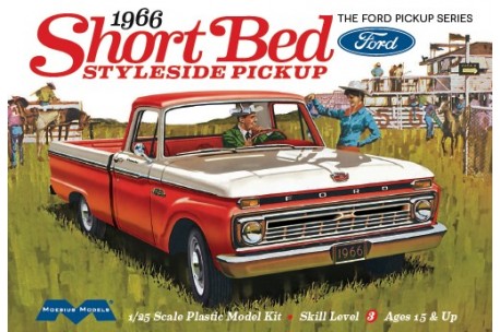 Moebius 1966 Ford Short Bed Styleside pickup - 1/25 Scale - 1233
