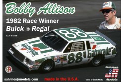 Salvinos JR Bobby Allison 1982 Race Winner Buick Regal Model Kits - 1/24 Scale - SAL-JR-1982D