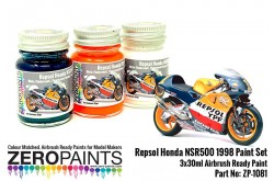 Zero Paints Repsol Honda NSR500 1998 Paint Set - 3x30ml - ZP-1081