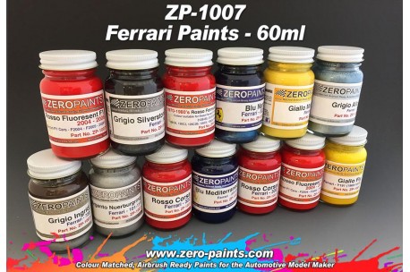 Zero Paints Ferrari/Maserati Grigio Ingrid (Met Silver) Paints 60ml - ZP-1007