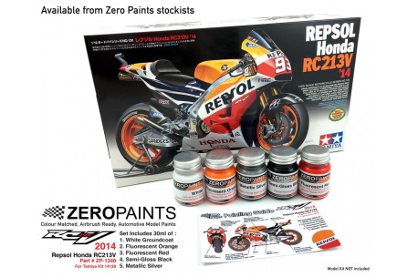 Zero Paints Repsol Honda RC213V 2014 Paint Set 5x30ml