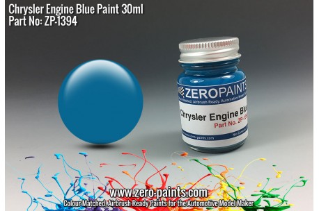 Zero Paints Chrysler Blue Engine Paint 30ml - ZP-1394