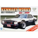 Aoshima LB-Works Nissan Skyline Kenmary Works 4Dr Police Car - 1/24 Scale