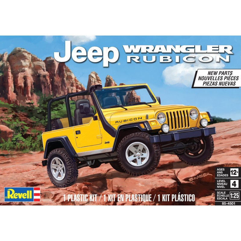 Revell Jeep Rubicon 1/25 Scale | 85-4501 - Up Scale Hobbies
