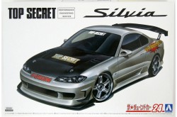 Aoshima Tuned Car No.24 TOP SECRET S15 SILVIA 1999 - 1/24 Scale Model Kit