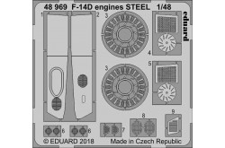 Eduard 48969 F-14D Engines Steel For Tamiya - 1/48