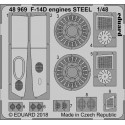 Eduard 48969 F-14D Engines Steel For Tamiya - 1/48