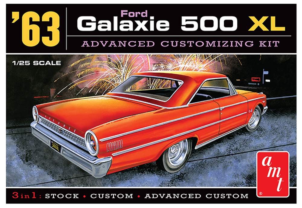 2020 Release 1/25 Scale AMT 1963 Ford Galaxie 500 XL Stock Body Set 