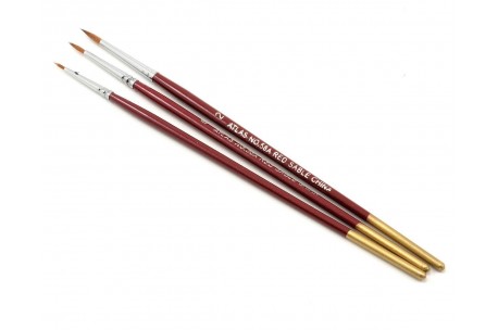 Red Sable 3pc Brush Set - 58A
