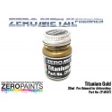 Zero Paints Titanium Gold Paint Zero Metal Finishes - 30ml