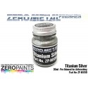 Zero Paints Titanium Silver Paint Zero Metal Finishes - 30ml