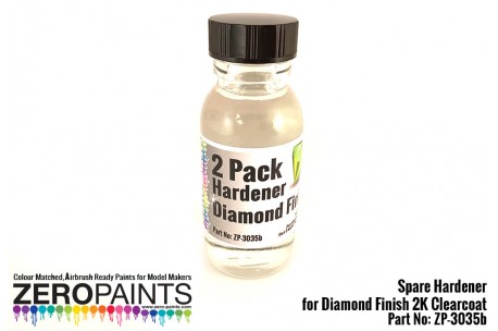 Zero Paints Spare Hardener for (Diamond 2 Pack GLOSS Clearcoat Set ZP-3035)  60ml - ZP-3035b