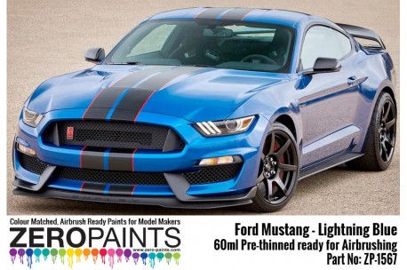Zero Paints Ford Mustang 2019 - Lightning Blue Paint 60ml - ZP-1567