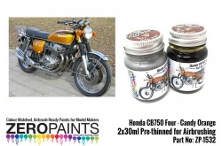 Zero Paints Honda CB750 Four - Candy Orange Paint Set 2x30ml