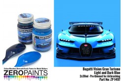 Zero Paints Bugatti Vision Gran Turismo - Light and Dark Blue Paint Set 2x30ml - ZP-1497