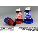 Zero Paints AN Fitting (Hose Joints/Ends) Clear Red and Blue Paints 2x30ml