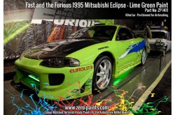 Zero Paints Fast and the Furious 1995 Mitsubishi Eclipse Lime Green Paint 60ml
