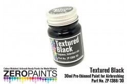 Zero Paints Black Textured Paint - 30ml - ZP-1388/30