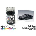 Zero Paints Matt Black Paint (Flat Black) - 60ml