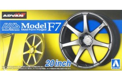 Aoshima AVS Model F7 20" Tire & Wheel Set - 1/24 Scale