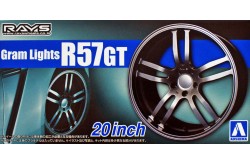 Aoshima Gram Lights R57GT 20" Tire & Wheel Set - 1/24 Scale