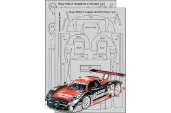 Scale Motorsport Nissan R390 GT1 Carbon Fiber Template Decal Set -  1/24 Scale