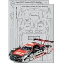 Scale Motorsport Nissan R390 GT1 Carbon Fiber Template Decal Set -  1/24 Scale