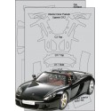 Scale Motorsport Porsche Carrera GT Carbon Fiber Template Decal Set -  1/24 Scale