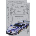Scale Motorsport Porsche 911 GT1 Carbon Fiber Template Decal Set -  1/24 Scale