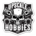 UpScale Hobbies Skull & Pistons Sticker (Large)