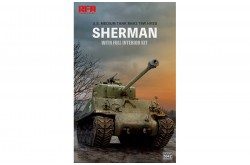 RFM M4A3E8 SHERMAN w/Full Interior & Workable Track Links - 1/35 Scale Model Kit - RM-5042