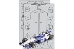 Scale Motorsport Williams FW24 Carbon Fiber Template Decal Set -  1/24 Scale
