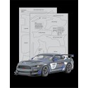 Scale Motorsport Mustang GT4 Full Carbon Jacket -  1/24 Scale