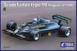EBBRO Lotus 91 Belgian GP 1982 - 1/20 Scale Model kit
