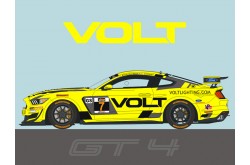 Blue Stuff Ford Mustang GT4 VOLT Racing 2018 - 1/24 Scale - 24-017