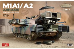 RFM M1A1 M1A2 Abrams with Full Interior (2 in 1) - 1/35 Scale Model Kit
